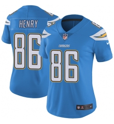 Women's Nike Los Angeles Chargers #86 Hunter Henry Electric Blue Alternate Vapor Untouchable Limited Player NFL Jersey