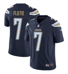 Men's Nike Los Angeles Chargers #7 Doug Flutie Navy Blue Team Color Vapor Untouchable Limited Player NFL Jersey