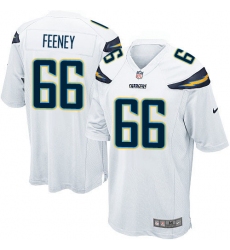 Men's Nike Los Angeles Chargers #66 Dan Feeney Game White NFL Jersey