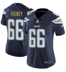 Women's Nike Los Angeles Chargers #66 Dan Feeney Navy Blue Team Color Vapor Untouchable Limited Player NFL Jersey