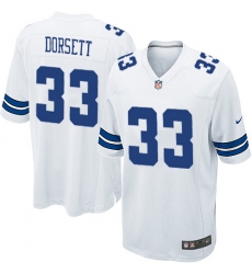 Men's Nike Dallas Cowboys #33 Tony Dorsett Game White NFL Jersey