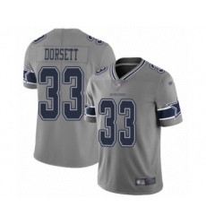 Women's Dallas Cowboys #33 Tony Dorsett Limited Gray Inverted Legend Football Jersey