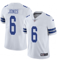Men's Nike Dallas Cowboys #6 Chris Jones White Vapor Untouchable Limited Player NFL Jersey