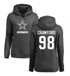 NFL Women's Nike Dallas Cowboys #98 Tyrone Crawford Ash One Color Pullover Hoodie