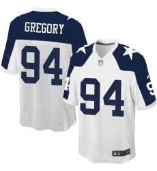 Men's Nike Dallas Cowboys #94 Randy Gregory Game White Throwback Alternate NFL Jersey