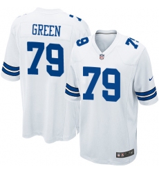 Men's Nike Dallas Cowboys #79 Chaz Green Game White NFL Jersey