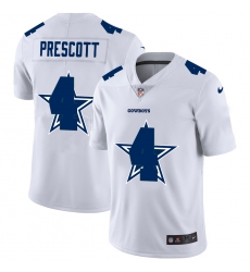 Men's Dallas Cowboys #4 Dak Prescott White Nike White Shadow Edition Limited Jersey