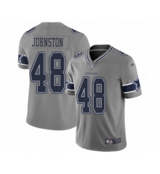 Youth Dallas Cowboys #48 Daryl Johnston Limited Gray Inverted Legend Football Jersey