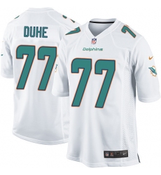 Men's Nike Miami Dolphins #77 Adam Joseph Duhe Game White NFL Jersey