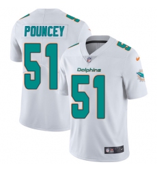 Youth Nike Miami Dolphins #51 Mike Pouncey Elite White NFL Jersey