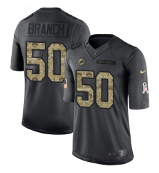 Youth Nike Miami Dolphins #50 Andre Branch Limited Black 2016 Salute to Service NFL Jersey
