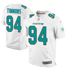 Men's Nike Miami Dolphins #94 Lawrence Timmons Elite White NFL Jersey