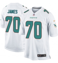 Men's Nike Miami Dolphins #70 Ja'Wuan James Game White NFL Jersey