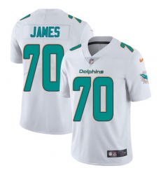 Youth Nike Miami Dolphins #70 Ja'Wuan James Elite White NFL Jersey