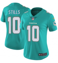 Women's Nike Miami Dolphins #10 Kenny Stills Elite Aqua Green Team Color NFL Jersey