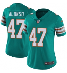Women's Nike Miami Dolphins #47 Kiko Alonso Elite Aqua Green Alternate NFL Jersey