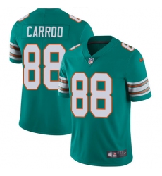 Youth Nike Miami Dolphins #88 Leonte Carroo Elite Aqua Green Alternate NFL Jersey