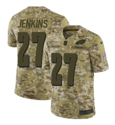 Men's Nike Philadelphia Eagles #27 Malcolm Jenkins Limited Camo 2018 Salute to Service NFL Jersey