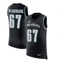 Men's Nike Philadelphia Eagles #67 Chance Warmack Limited Black Rush Player Name & Number Tank Top NFL Jersey