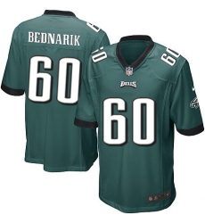 Men's Nike Philadelphia Eagles #60 Chuck Bednarik Game Midnight Green Team Color NFL Jersey