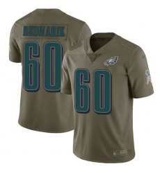 Men's Nike Philadelphia Eagles #60 Chuck Bednarik Limited Olive 2017 Salute to Service NFL Jersey
