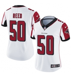 Women's Nike Atlanta Falcons #50 Brooks Reed White Vapor Untouchable Limited Player NFL Jersey