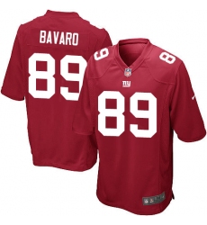 Men's Nike New York Giants #89 Mark Bavaro Game Red Alternate NFL Jersey