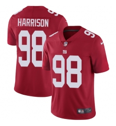 Youth Nike New York Giants #98 Damon Harrison Red Alternate Vapor Untouchable Limited Player NFL Jersey