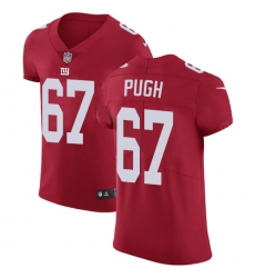Men's Nike New York Giants #67 Justin Pugh Red Alternate Vapor Untouchable Elite Player NFL Jersey