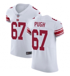 Men's Nike New York Giants #67 Justin Pugh White Vapor Untouchable Elite Player NFL Jersey