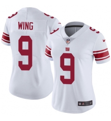 Women's Nike New York Giants #9 Brad Wing Elite White NFL Jersey
