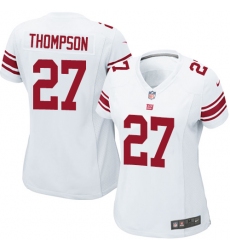 Women's Nike New York Giants #27 Darian Thompson Game White NFL Jersey