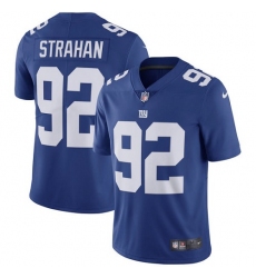 Youth Nike New York Giants #92 Michael Strahan Royal Blue Team Color Vapor Untouchable Limited Player NFL Jersey