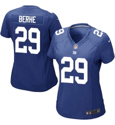 Women's Nike New York Giants #29 Nat Berhe Game Royal Blue Team Color NFL Jersey