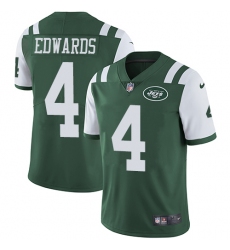 Youth Nike New York Jets #4 Lac Edwards Green Team Color Vapor Untouchable Limited Player NFL Jersey