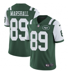 Youth Nike New York Jets #89 Jalin Marshall Green Team Color Vapor Untouchable Limited Player NFL Jersey