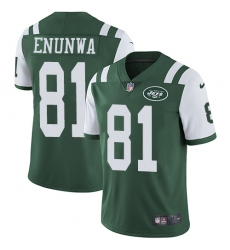 Men's Nike New York Jets #81 Quincy Enunwa Green Team Color Vapor Untouchable Limited Player NFL Jersey