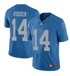 Youth Nike Detroit Lions #14 Jake Rudock Limited Blue Alternate Vapor Untouchable NFL Jersey