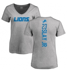 NFL Women's Nike Detroit Lions #23 Darius Slay Jr Ash Backer T-Shirt
