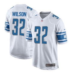 Men's Nike Detroit Lions #32 Tavon Wilson Game White NFL Jersey