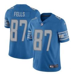 Youth Nike Detroit Lions #87 Darren Fells Limited Light Blue Team Color Vapor Untouchable NFL Jersey