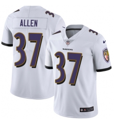 Youth Nike Baltimore Ravens #37 Javorius Allen White Vapor Untouchable Limited Player NFL Jersey
