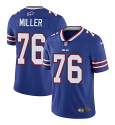 Men's Nike Buffalo Bills #76 John Miller Royal Blue Team Color Vapor Untouchable Limited Player NFL Jersey