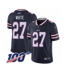Youth Buffalo Bills #27 Tre'Davious White Limited Navy Blue Inverted Legend 100th Season Football Jersey
