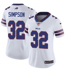 Women's Nike Buffalo Bills #32 O. J. Simpson White Vapor Untouchable Limited Player NFL Jersey