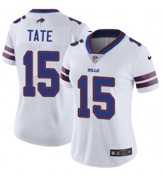 Women's Nike Buffalo Bills #15 Brandon Tate White Vapor Untouchable Limited Player NFL Jersey