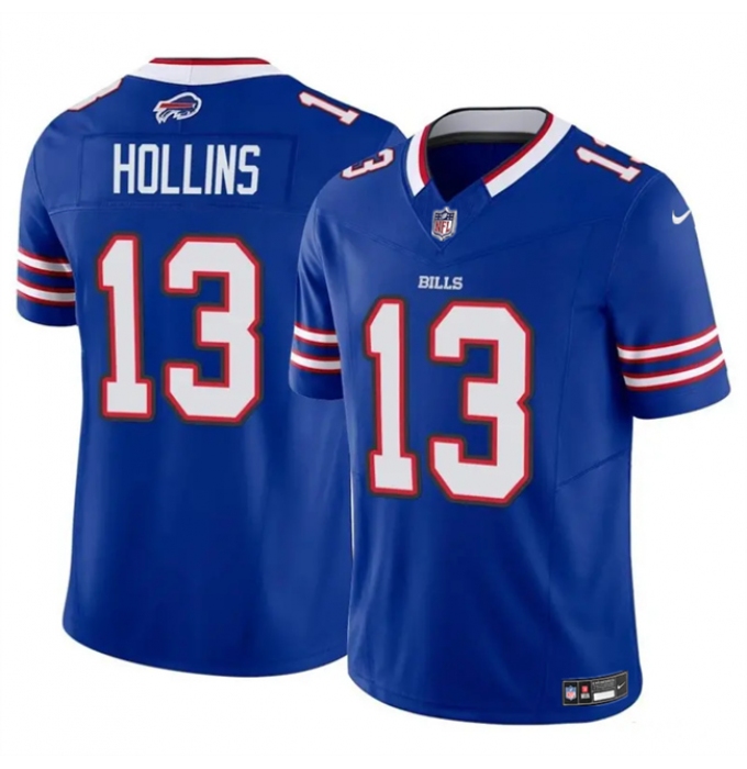 Men's Buffalo Bills #13 Mack Hollins Blue 2024 F.U.S.E. Vapor Untouchable Limited Stitched Football Jersey