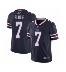Men's Buffalo Bills #7 Doug Flutie Limited Navy Blue Inverted Legend Football Jersey