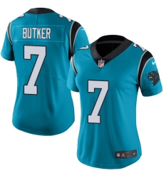 Women's Nike Carolina Panthers #7 Harrison Butker Blue Alternate Vapor Untouchable Limited Player NFL Jersey