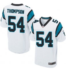 Men's Nike Carolina Panthers #54 Shaq Thompson Elite White NFL Jersey